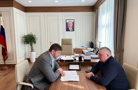 Александр Итальянцев встретился с первым заместителем Министра строительства и жилищно-коммунального хозяйства Российской Федерации Александром Ломакиным